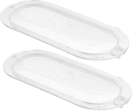 Hemobllo 2pcs Plastic Lamp Guard Cover for Range Hood Light Bulb Shield Replacement Kitchen Hood Accessories for Home Restaurant