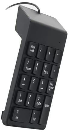 KAHDGSS USB Corded Keyboard Numeric Keypad for Fast Accurate Typing for Laptop PC Desktop Notebook for Programmers and Gamers Waterproof Dustproof Keyboard