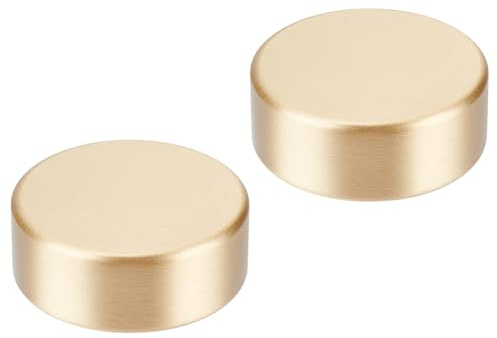 PH PandaHall Runder Block Briefbeschwerer Chinesische Kalligraphie Briefbeschwerer 4cm Metall GoldBriefbeschwerer Sumi Zeichnung Kalligraphie Praxis Tool für Home Office Malerei Frühlingsfest