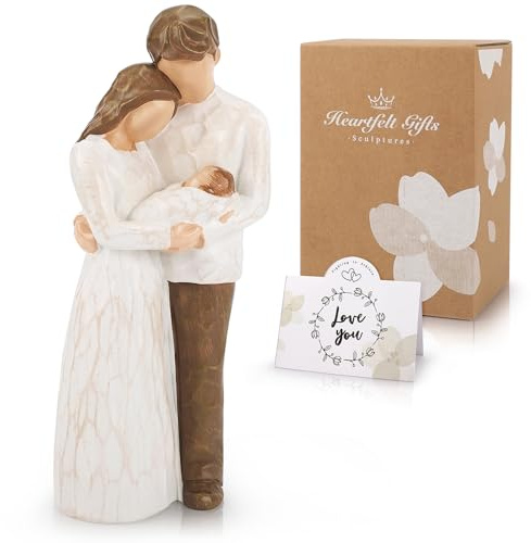 Auspicious beginning Mutter Vater Kind Figur, Figuren Familie Figur für Eltern, Figuren Deko Familie Figur für Vater und Mutter -Neue Aufzugsfigur Gedenkgeschenke Kleine Deko Figuren Families