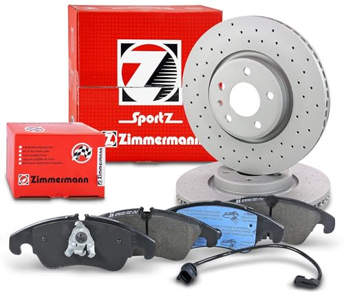 Set bestehend aus Sport-Bremsscheiben +Bremsbeläge mit Warnkontakt vorne