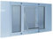 Ideal Pet Products Haustiertür, Aluminium, verstellbar für Fensterbreite von 68,6 cm bis 81,3 cm, Katzenklappe 16,5 x 16,5 cm Klappengröße, 27SWDCF