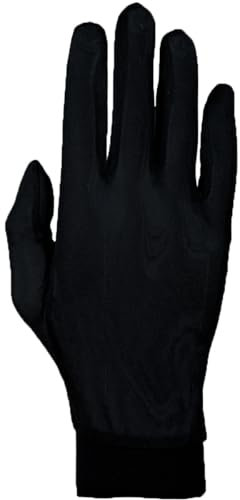 Roeckl Erwachsene Silk Unterziehhandschuhe, Schwarz, XL