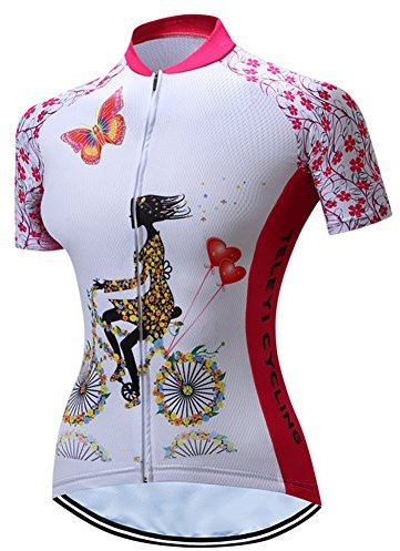 Radfahren Jersey Frauen Fahrrad Trikots Sport MTB Straßenberg Bluse Kurzarm Fahrrad T-Shirts Top Outdoor Reiten Jersey Fahrrad Jacke