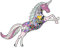 DUOWEI Leckeres 6 Farben Einhorn Pferd Brosche Fancy Einhorn Anstecknadel Kleidung Schal Zubehör für Frauen Mädchen Schmuck Geschenke (Lila)