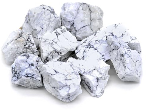 LAVISA Wasserstein Mischung | Premium Edelsteine für Edelsteinwasser | echte unbehandelte Natursteine, Rohsteine und Kristalle | Energiesteine, Heilsteine und Mineralsteine für Trinkwasser (Howlith)