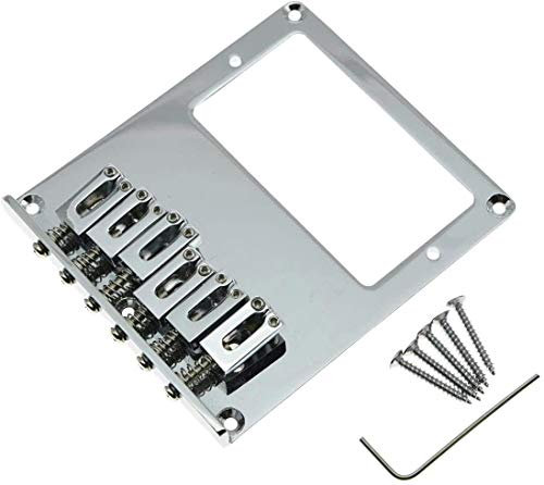 Dopro Tele Bridge Tele Humbucker-Gitarrenbrücke für Telecaster-Gitarre, Chrom