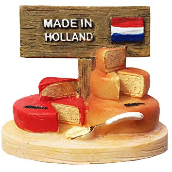 Imán para nevera de queso holandés Holanda Holanda Holanda Países Bajos Regalo de recuerdo de viaje Refrigerador Adhesivo magnético de