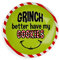 Giftcraft 683630 Christmas Grinch Plätzchenplatte mit Spruch 15,2 cm Durchmesser Keramik