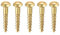 sourcing map 100 Stück Schlitz Rundkopf Holzschrauben M1,6 x 8mm Messing Blechschraube Halbrundkopf Linsenkopfschrauben