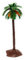 ACAN Tradineur - Palmera con dátiles Decorativa 12 x 4,5 cm, Resina, árbol Artificial en Miniatura para Crear escenarios Decorativos, Mesa, estantería, repisa, decoración del hogar