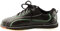 SUMECH Mens Bowling Shoes Wide Fit Leather Lawn Bowling Trainers Comfort Lace Up Anti-Slip Unisex,Black,7.5 UK