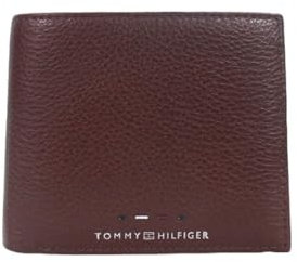 Tommy Hilfiger Herren Geldbeutel Premium Cc & Coin aus Leder, Braun (Cognac), Einheitsgröße