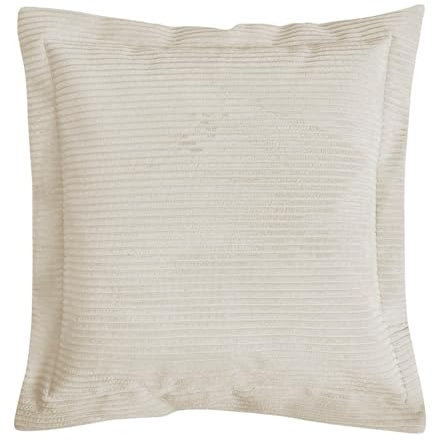 mokebo Sofakissen aus Cord 'Das Wölkchen', gemütliches & anschmiegsames Couchkissen oder Flatterkissen, auch als Dekokissen, Zierkissen oder Rückenkissen in Beige, 70x70x8 (B/H/T in cm)