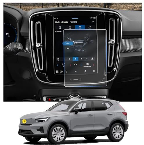 CDEFG Compatible with Volvo EX40 EV 2024 Navigation Screen Protector 4H Scratch-Resistant 9 Inch GPS Screen Protector Car Navigation Display Film EX40 Accessories Pack of 2