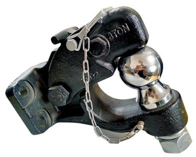 Ganci di Traino Gancio Di Traino Combinato E Sfera Da 2/50 Mm Con Potenza Nominale Di 8 Tonnellate, Traino Con Gancio Di Traino, Parti Del Rimorchio intoppo(With 2inch ball)