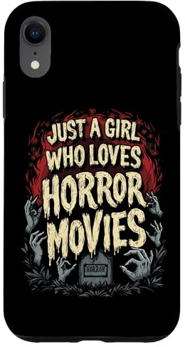 Horror Film Spooky Vibes Just A Girl Who Loves Horror Movies Case for iPhone XR