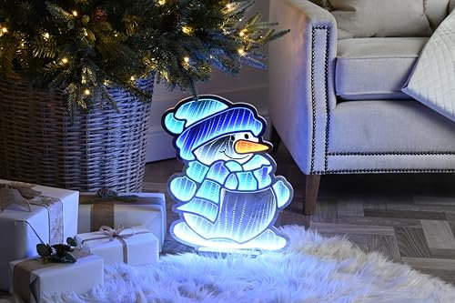 Festive Productiions 40cm Infinity Light Blue Snowman