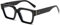 YAMEIZE Rechteckige Blaulicht Blockierende Brille für - Damen Herren Klassische Quadratische Blaulicht Brillen Anti Müdigkeit Computerspiele