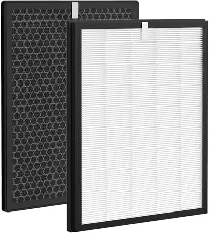 2 Stück Ersatzfilter Kompatibel mit Philips Luftreinigern 1000 & 1000i, HEPA Filter für AC1214/10 & AC2729/10, Ersatzfilter FY1410/30 und FY1413/30 (1 HEPA-Filter + 1 Aktivkohlefilter)