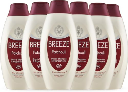 BREEZE | Doccia Shampoo e Bagnoschiuma Patchouli, 6x400 ml | 0