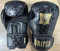 Dripex Boxhandschuhe, Boxing Training Gloves, Muay Thai Kickboxen Sparring, Boxsack Punchinghandschuhe für Männer, Frauen und Jugendliche Kickboxhandschuhe Schwarz Leopard(8 oz)