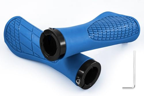 MAJOYLIFE Fahrradgriffe 22mm,Fahrradgriff Ergonomisch,Lenkergriffe Fahrrad für MTB,BMX,Roller,Rennrad(Blau)