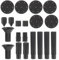 Solar Powered Fountain Nozzles - 20Pcs Garden Pool Accessories for Easy Installation and Enhanced Water Features
