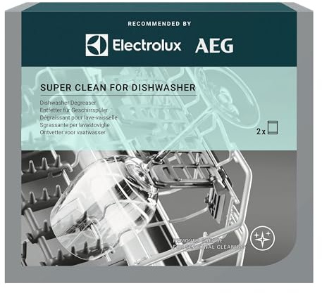 Electrolux Detergente Lavastoviglie M2DCP051 per AEG/Electrolux | per cestello, raccordi e tubazioni, compatibile con AEG ed Electrolux