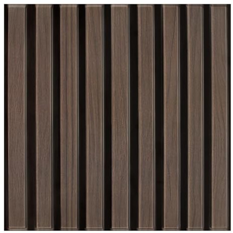 Commomy Faux Wood Slat Wallpaper Tiles - 10pcs 11.8 x 11.8 | Peel and Stick on Tiles Wood Look Wall Decoration for Kitchen, Bathroom, Balcony, Bedroom and Living Room(9.7sq.ft)