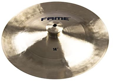 Fame Wahoon 14 China Becken, B20 Bronzelegierung, Brilliant Finish, Trashiger Sound, Volumen und Lautstärke, Schnelle Ansprache, Ideal für schnelle Akzente