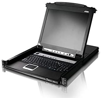Aten IDATA CL-5708M - Switch KVM USB-PS2 VGA 8 Porte con LCD 17'' e Porta USB, CL5708M