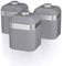Swan SWKA1020GRN Retro Kitchen Storage Canisters, Set of 3, Iron, 1 Litre, Grey