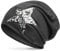 Caspar MU138 Klassiche leichte Beanie Mütze mit Glitzer Stern, Farbe:dunkelgrau, Größe:One Size