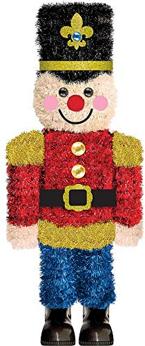 Amscan 241911 - Christmas Nutcracker 3D Tinsel Hanging Decoration - 11cm x 26cm