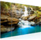 Runa Art Wandbild XXL Wasserfall Wohnzimmer Schlafzimmer 200 x 80 cm Bunt 5 Teilig - Made in Germany - 024555a