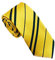 Multiculture WDM5 Yellow tie with black stripes, Acrylic