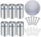 Schilderhalter Edelstahl 25 Stück Werbung Schraube 12 x 27mm Werbenägel Glas Abstandshalter Wandabstandshalter für Schilder Displays