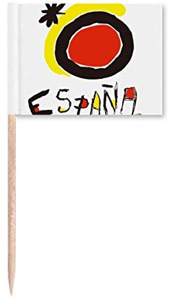 Rot Gelb Sonnenschein Espanol Zahnstocher Flaggen Marker Topper Party Dekoration