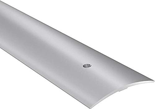 Carpet Cover 70mm WIDTH 0.93M Aluminium Threshold Strip Door Floor Trim Transition Bar TMW Profiles (Silverr)
