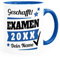 SpecialMe® Tasse Examen Geschenk Uni-Abschluss bestandene Prüfung Studium Universität mit Name personalisiert Examen inner-royal Keramik-Tasse