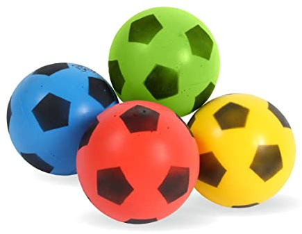 Sporti France Satz mit 4 Schaumstoffballons 12 cm