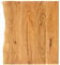 vidaXL Akazienholz Massiv Waschtischplatte Badezimmer Waschtisch Waschtischkonsole Platte Holzplatte für Aufsatzbecken Badmöbel Baumkante 80x52x3,8cm