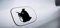 Generisch Tankdeckel Auto Aufkleber Totoro Anime Sticker Car Decals für alle Oberflächen geeignet (Schwarz)