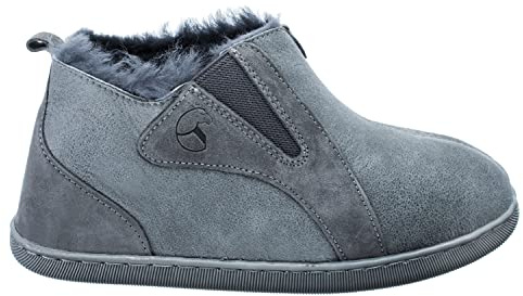ESTRO Lammfell Hausschuhe Damen Warm - Lammfell Hausschuhe Herren Leder Winter Pantoffeln Damen INTIMO