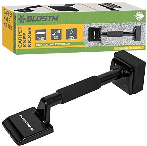 BLOSTM Carpet Stretcher Knee Kicker - Zero Wrinkles Carpet Knee Kicker Designed as Carpet Bolster Tool for All Carpet Types, Professional Grade Carpet Kicker with Soft Handle - Essential Carpet Tools