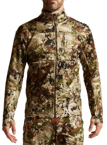 SITKA Traverse Jacket - Heavyweight Breathable Fleece Hunting Mens Camo Jacket, Optifade Subalpine, Large