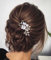 Wendalern Mariage Cristal Peigne À Cheveux Mariée Perle Strass Fleur Barrette À Cheveux Peigne Feuille D'or Postiche Cheveux Accessoires Pour Femmes Et Filles