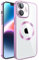 S. Dawezo Cover Magnetica per iPhone 12, Compatibile con MagSafe, Protezione Militare, Resistente ai Graffi e agli urti, Custodia Trasparente Sottile per iPhone 12, Rosa