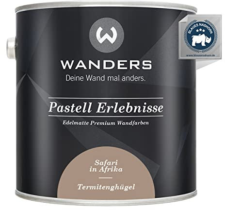 Wanders Pastell Erlebnisse 2,5L - Termitenhügel/Helles Taupe - Edelmatte Wandfarbe! Küchenmöbellack und Möbelfarbe. Kreidefarbe für Holz & mehr. Hohe Deckkraft, schnell trocknend